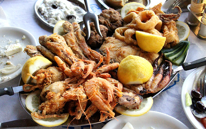 Seafood platter